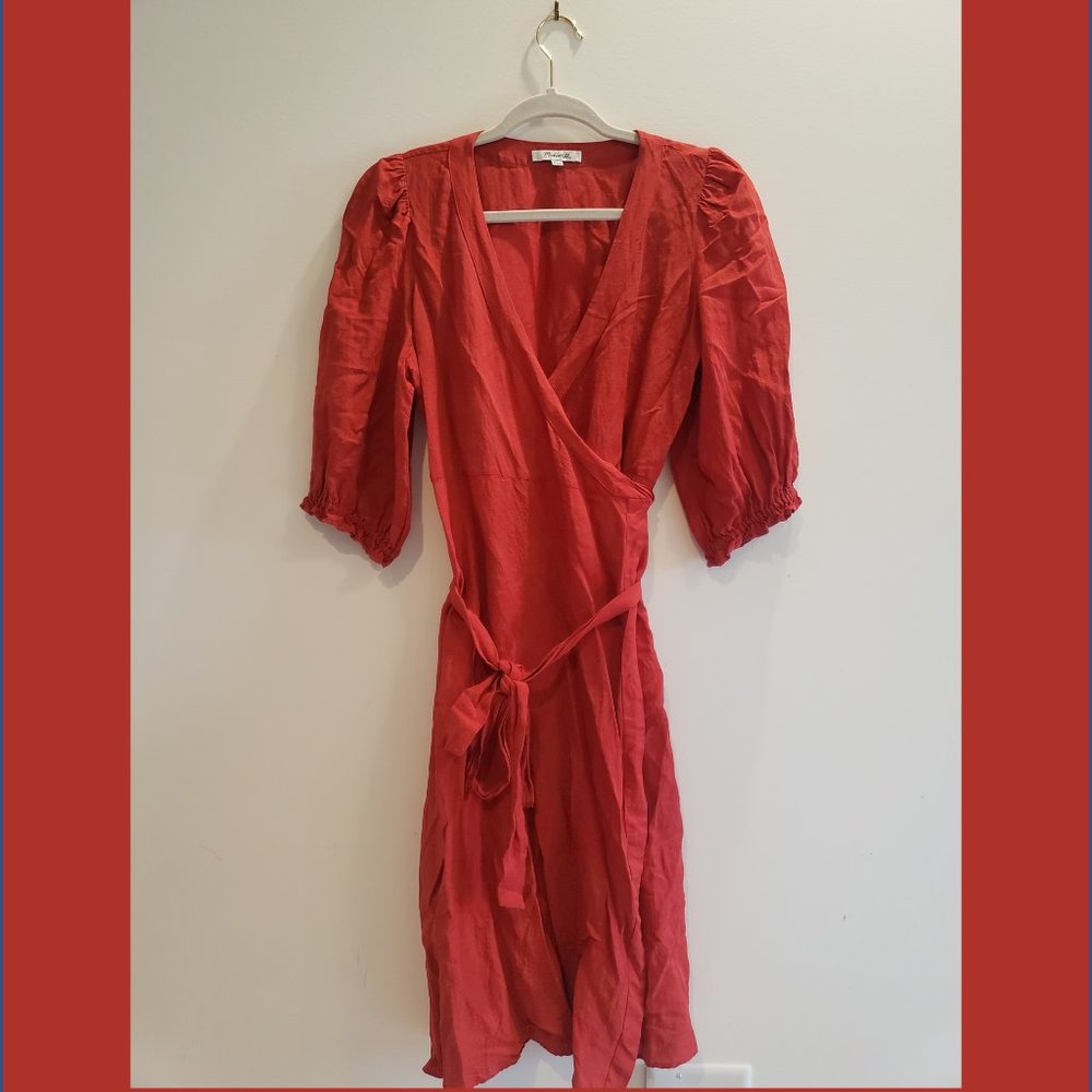 Linen Wrap Dress